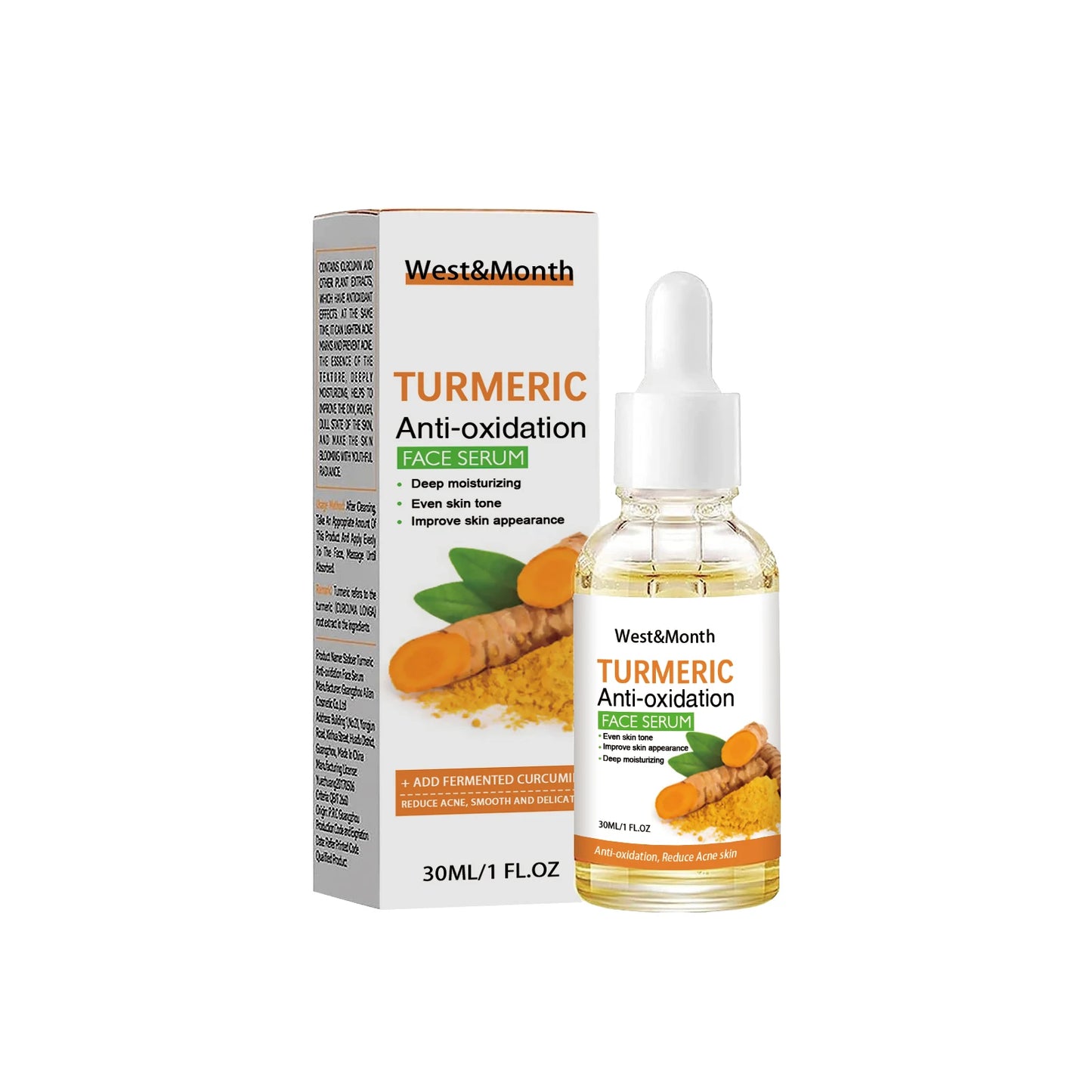 WEST MONTH Vitamin C Brightening Face Serum – Anti-Aging 30ml