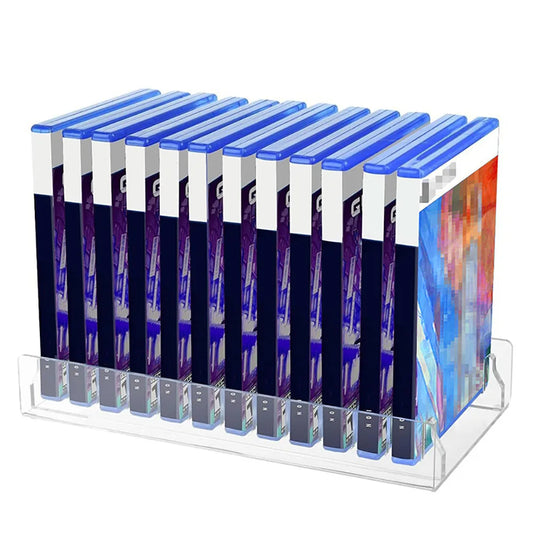 Storage Rack For PS5 PRO Game Disc Organizer Display Rack Acrylic Game Disc Holder Peaceful Pleasures Health and Wellness