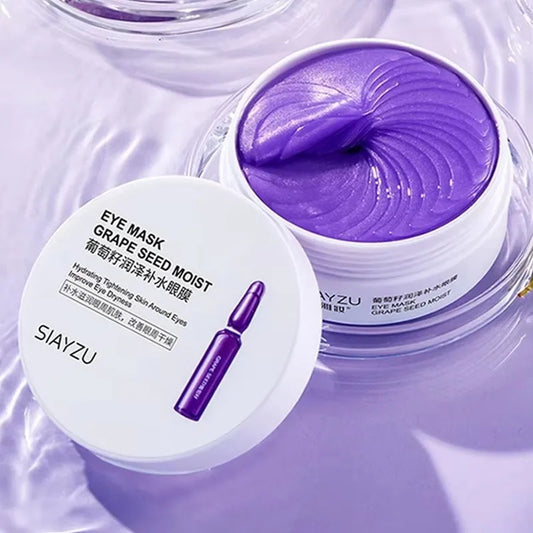 Grape Collagen Eye Masks 60pcs – Dark Circles & Anti-Aging Collagen Eye Mask Peaceful Pleasures Health and Wellness