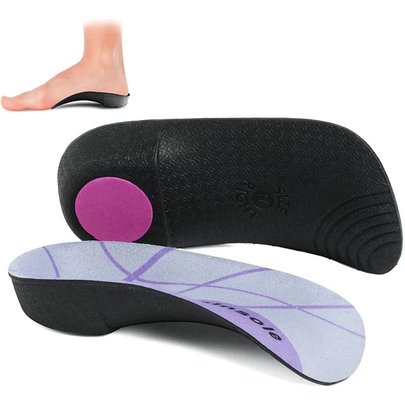 3/4 Length High Arch Support Insoles | Orthotic Shoe Inserts