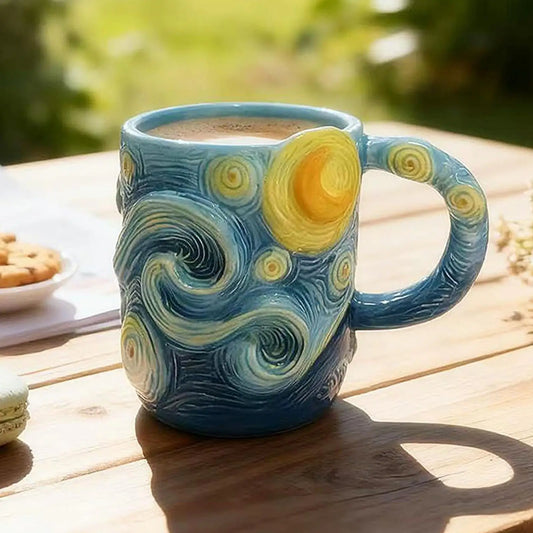Famous Painting 13 oz Art Coffee Mug | Dishwasher Safe Art Coffee Mug Peaceful Pleasures Health and Wellness