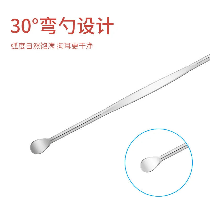 Stainless Steel Spiral Spring Ear Wax Removal Tool Cleaner Set