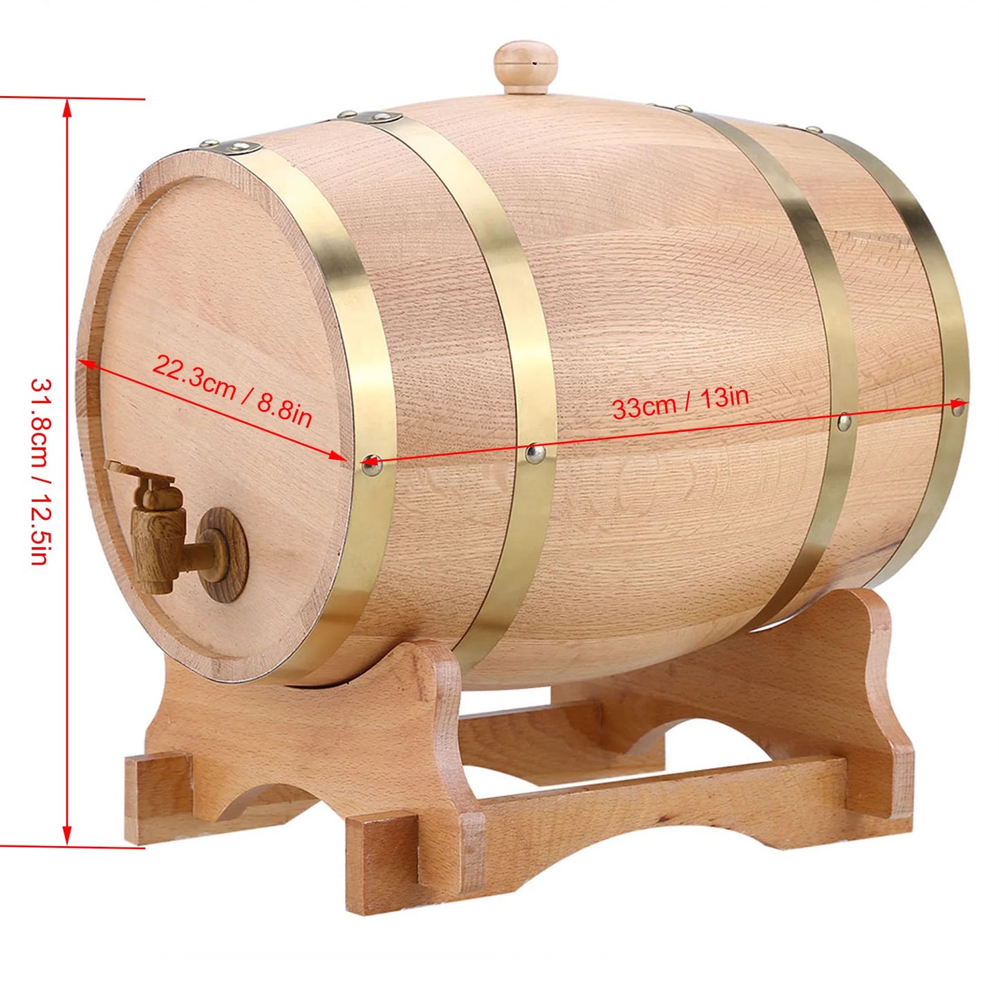 Oak Barrel Vintage Wood Timber Wine Beer Whiskey Rum Port