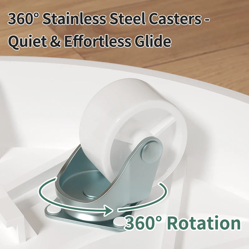 Plant Pot Tray on Wheels | Silent, Leak-Proof Rolling Base