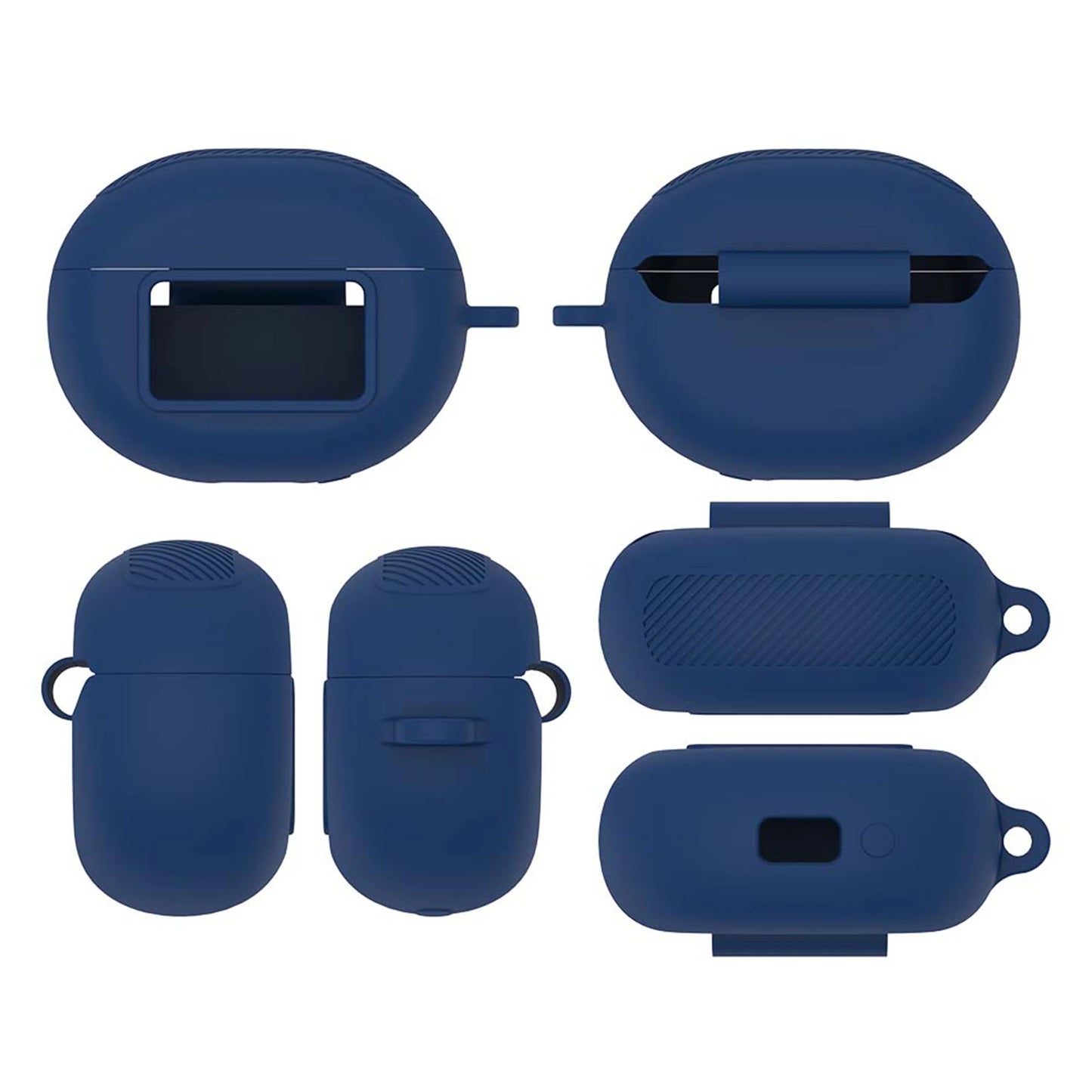 For TOZO NC20 Pro/NC20 Earbud Silicone Cover Washable Case Headphone Protective Case Shockproof Dustproof Case with Carabiner Peaceful Pleasures Health and Wellness Blue
