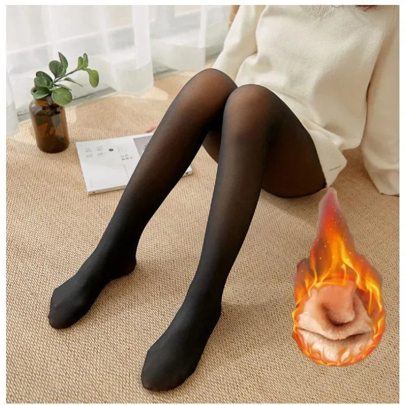 Women's Thermal Fleece Tights – Warm Winter Pantyhose Leggings