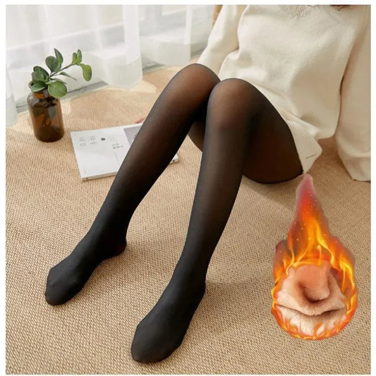 Women's Thermal Fleece Tights – Warm Winter Pantyhose Leggings Thermal Tights Oasis Select