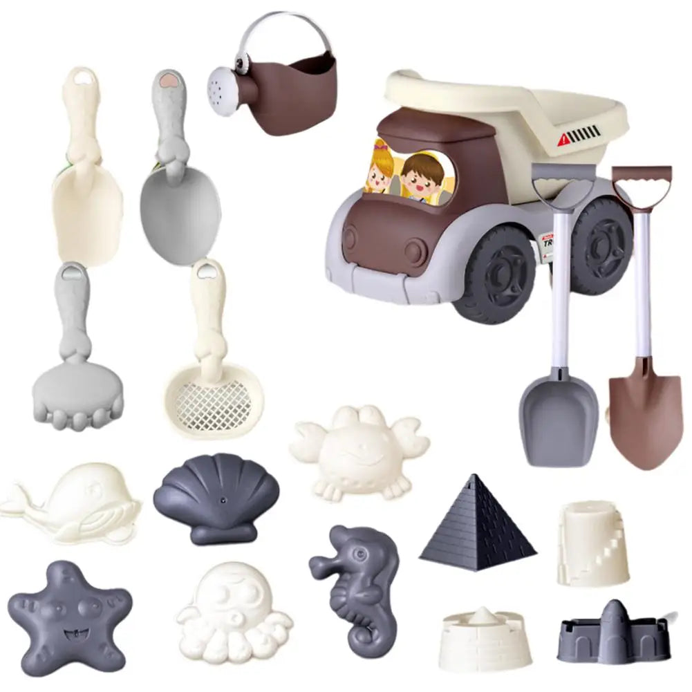 Kids Beach Sand & Water Play Set – Shovel, Rake & Bucket