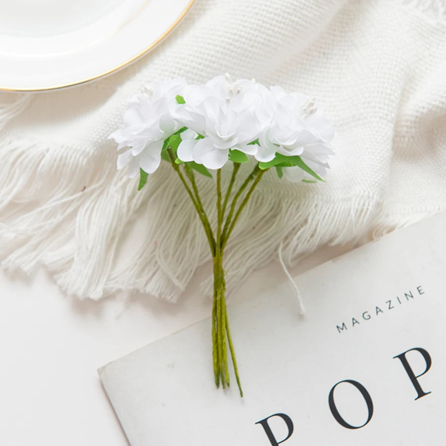 Artificial Silk Carnation Mini Bouquet 2/4pcs | Wedding Decor