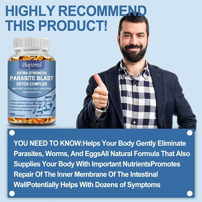 Parasite Blast Detox Complex - Promotes Intestinal Health, Metabolism, Digestive Health, and Improves The Immune System Peaceful Pleasures Health and Wellness
