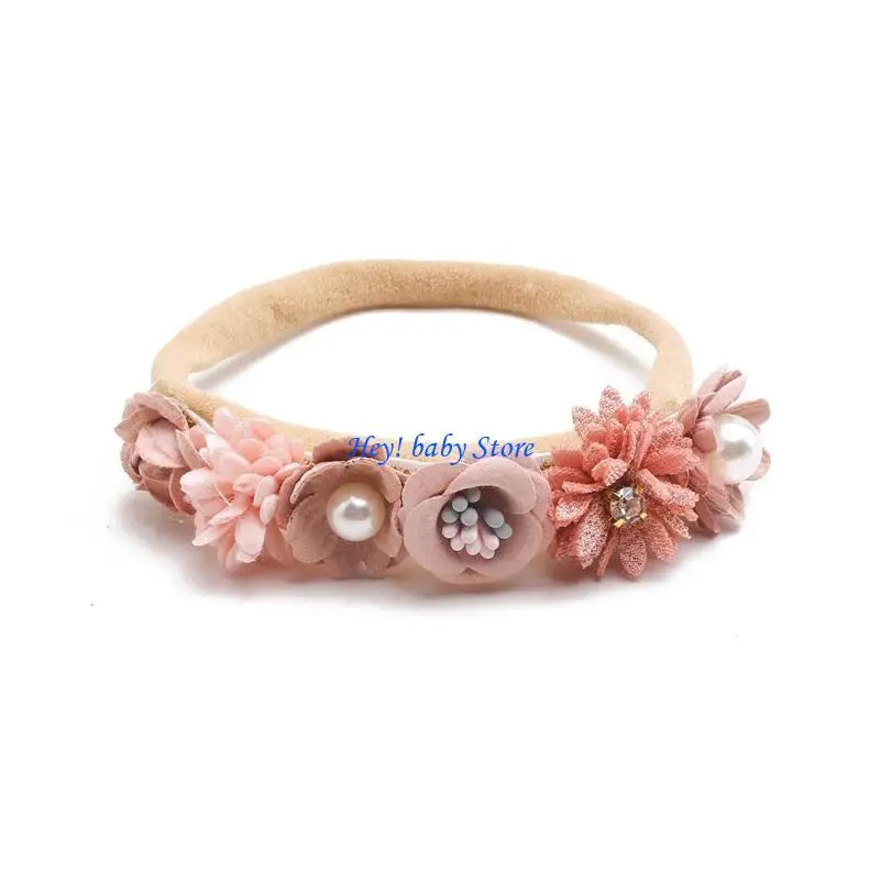 Artificial Flower Baby Headband | Newborn Photo Prop Gift