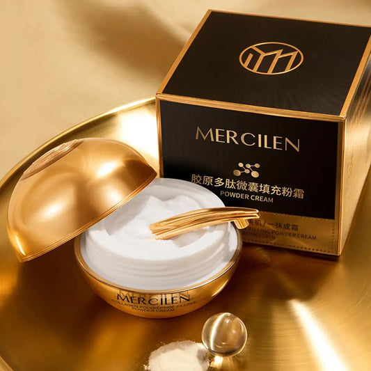 Collagen Polypeptide Filling Powder Cream Firming Hydrating Nourishing Skin Lightweight Reduce Fine Lines Brightening Peaceful Pleasures Health and Wellness