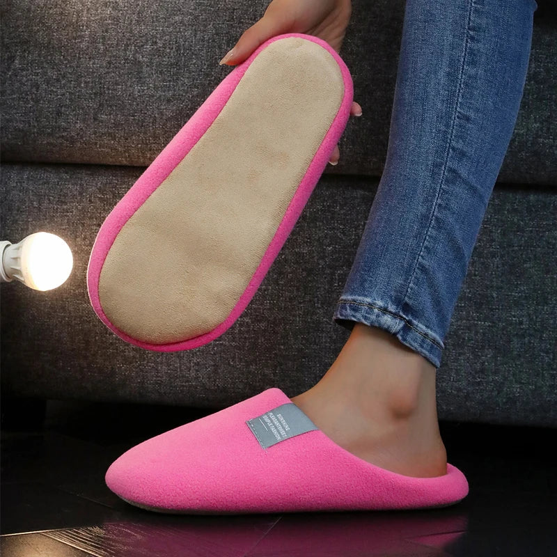 Women's Winter Plush Non-Slip Indoor Slippers – Cozy House Shoes