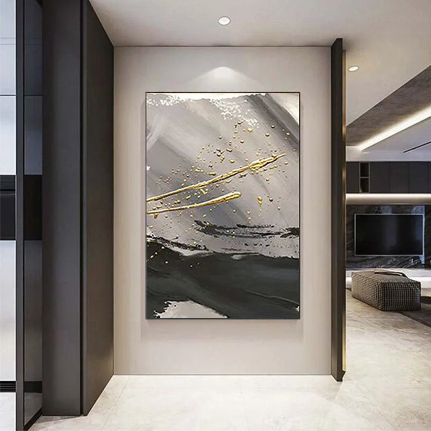 New Abstract Art Decorative Mural Canvas 100% Handmade Customizable Oil Painting Living Room Hotel Restaurant Hanging Picture Peaceful Pleasures Health and Wellness