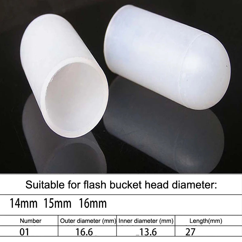 2Pcs Silicone Elastic Flashlight Lampshade For SP31 SP35 IF22A C8G IF25A SP36 S2 C8 EA01 TS21 Q8 14-75MM Torch Peaceful Pleasures Health and Wellness 14 16mm