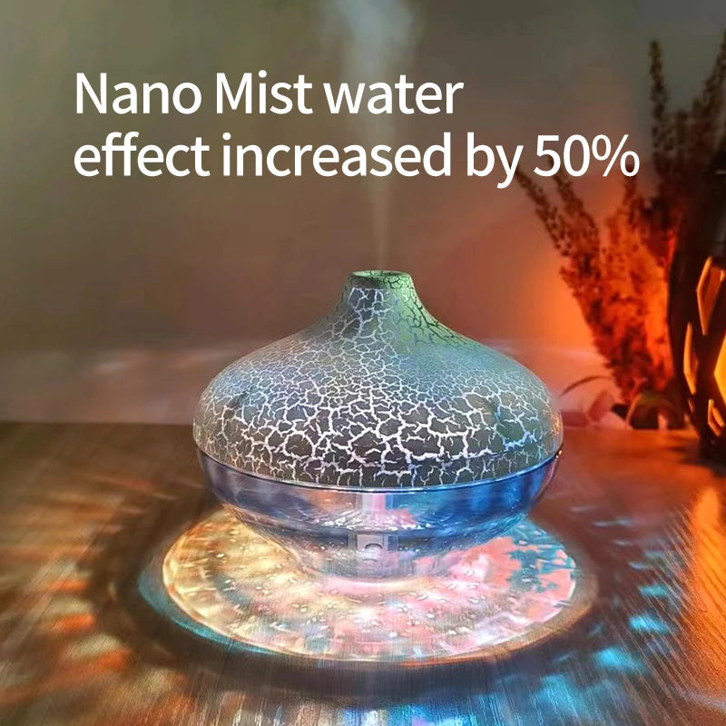 Crystal Ball Desktop Humidifier with 7-Color LED Atmosphere Light