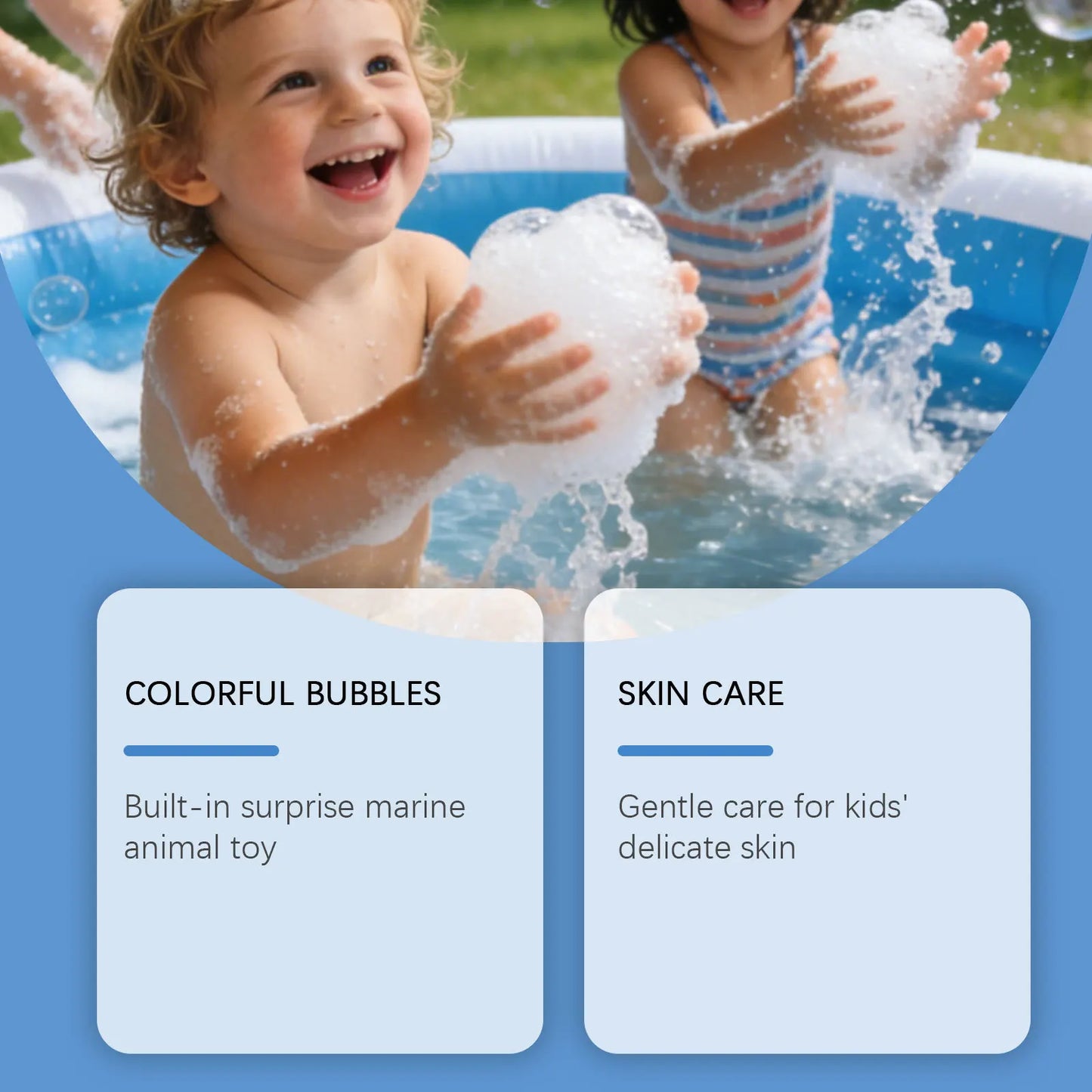 Kids Bath Bombs Inside Hidden Surprise Gentle Cleanse Colorful Rich Bubble Funny Relaxing Kid Bath Toys Children Shower Gift Set Peaceful Pleasures Health and Wellness