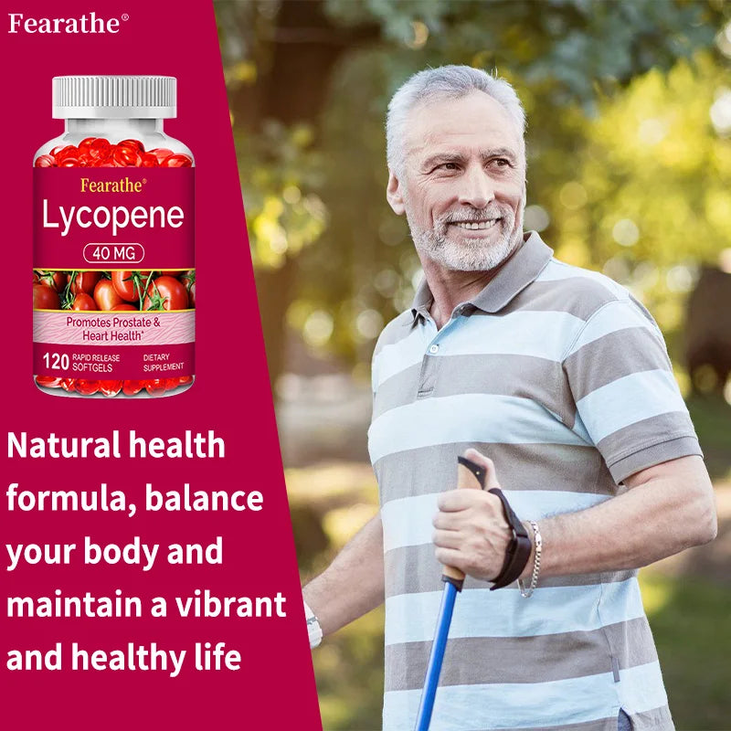 Premium Lycopene 40mg, Dietary Supplement for Prostate, Antioxidant, Heart, Skin & Immune Health, Non-GMO, 30/60/120 Softgels Peaceful Pleasures Health and Wellness