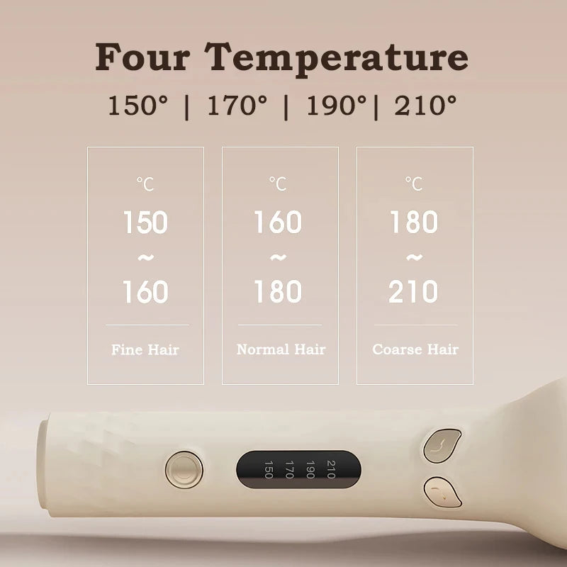 Automatic Hair Curler 28mm Negative Ions Electric Ceramic Curling Hair Stick Rotating Curl Waves Anti-Tangle Curling Iron Styler Peaceful Pleasures Health and Wellness