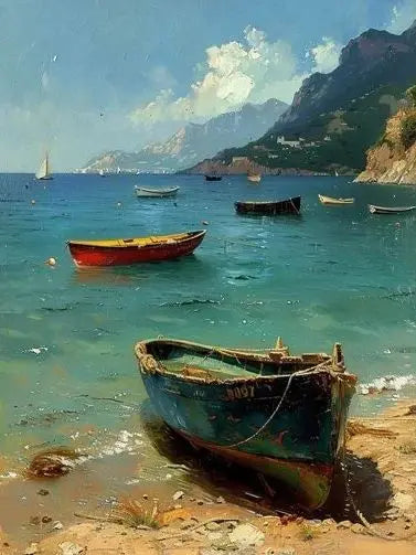 Landscape Art Posters Canvas Printing, Colorful Fashion Trend Wall Art for Rural Villas & Home Decor, Natural Aesthetic Canvas Peaceful Pleasures Health and Wellness
