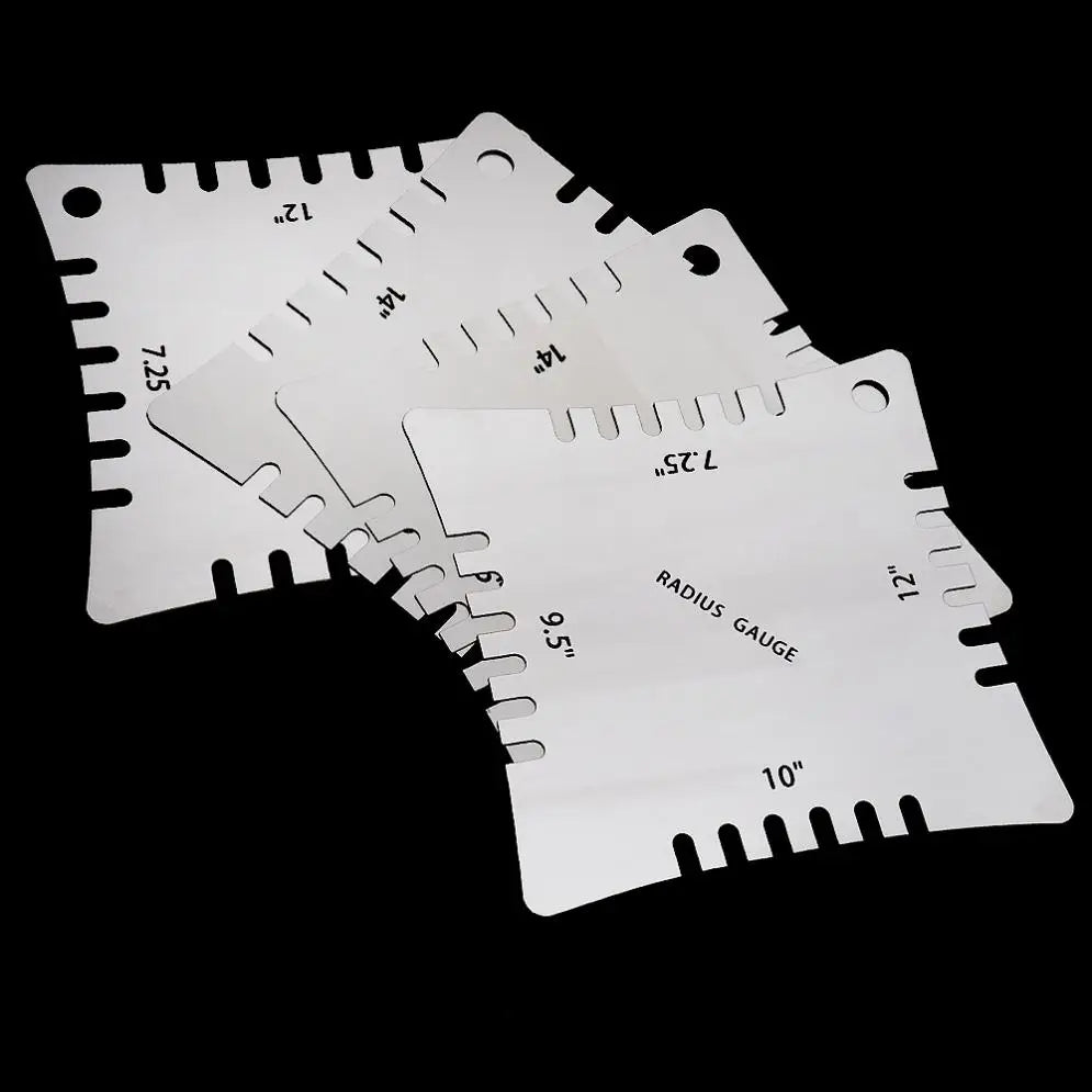 Guitar Notched Radius Gauges Measuring Fingerboard Neck Fretboard