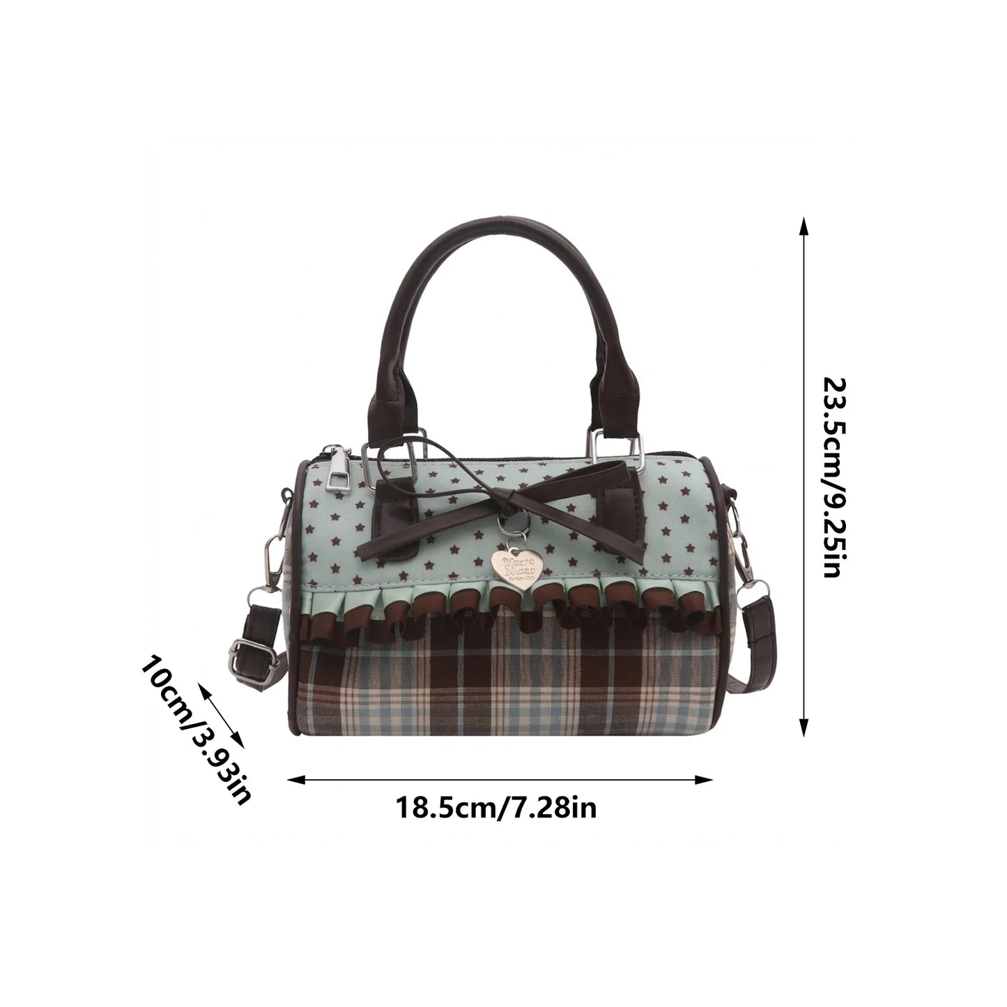 Women Shoulder Bag With Bowknot And Floral Print For Spring Summer Peaceful Pleasures Health and Wellness