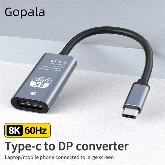 USB-C to DisplayPort 1.4 Cable 8K@60Hz 4K@144Hz Thunderbolt 4/3 USB-C Display Cable Peaceful Pleasures Health and Wellness DP 8K60Hz