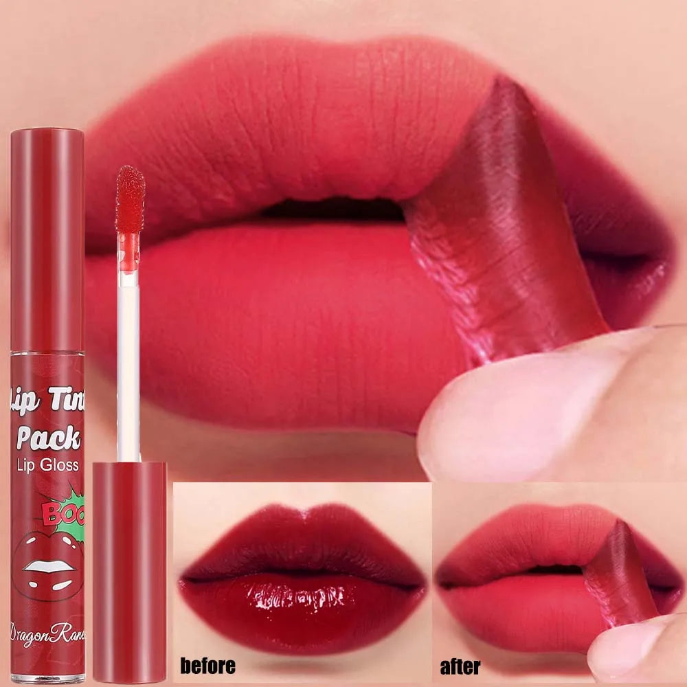 Dragon Ranee Peel Off Lip Stain – Rose Red Waterproof Matte