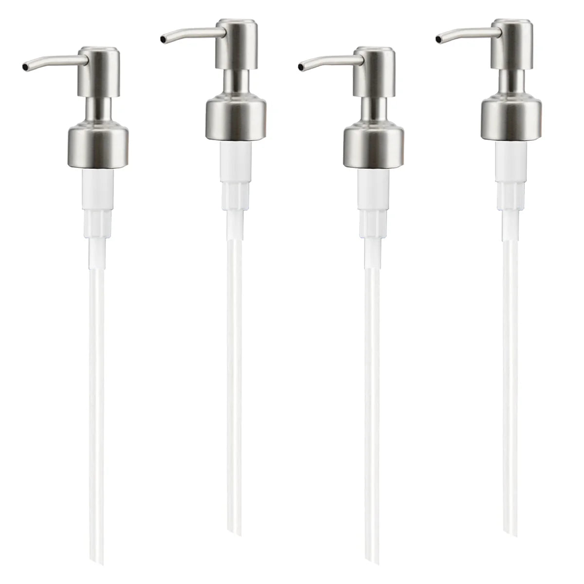 2/4pcs Stainless Steel Soap Pump, Soap Dispenser Pump Replacement Spare Fits 25mm Bottle Mouth, for Kitchen Bathroom Worktop Peaceful Pleasures Health and Wellness 4pcs D China Mainland
