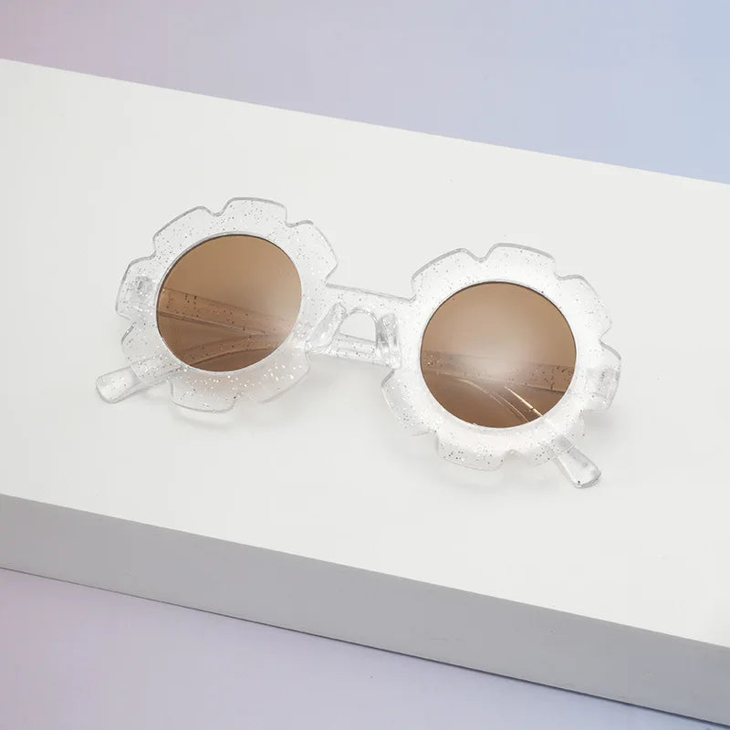 Cute Floral Round Sunglasses for Girls | UV400 Kids Shades