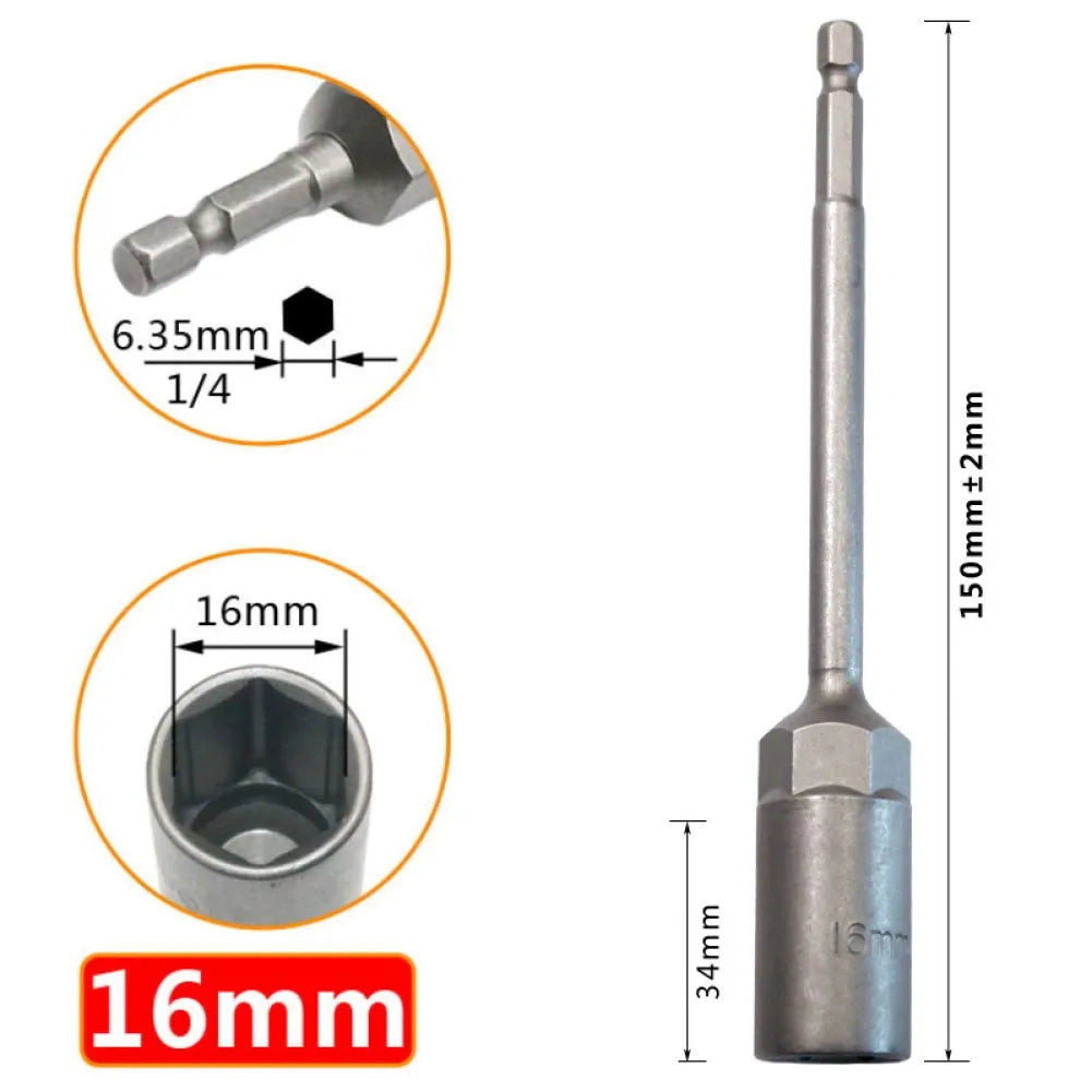 Socket Hexagon Nut Driver Drill Bit Adapter 5 5- Electric Wrench