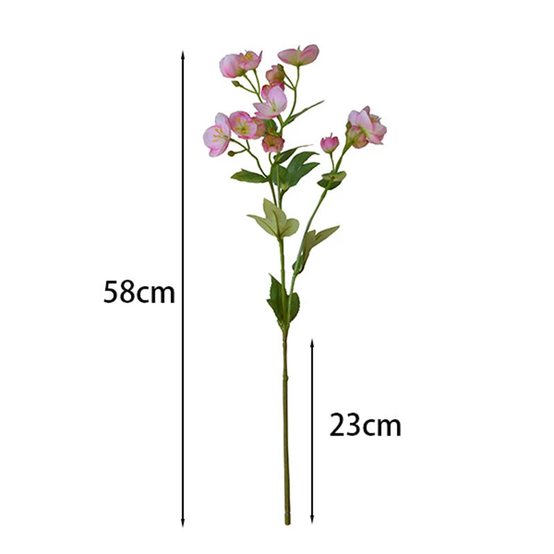 Silk Hellebore Artificial Flower Branch | Wedding & Home Decor