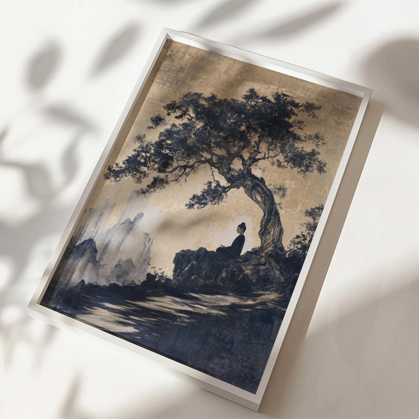 Zen Buddha Bodhi Tree Canvas Wall Art Print | Home Decor