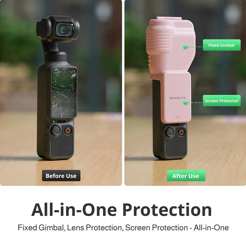 DJI Osmo Pocket 4 Gimbal Lens & Screen Protective Case Cover