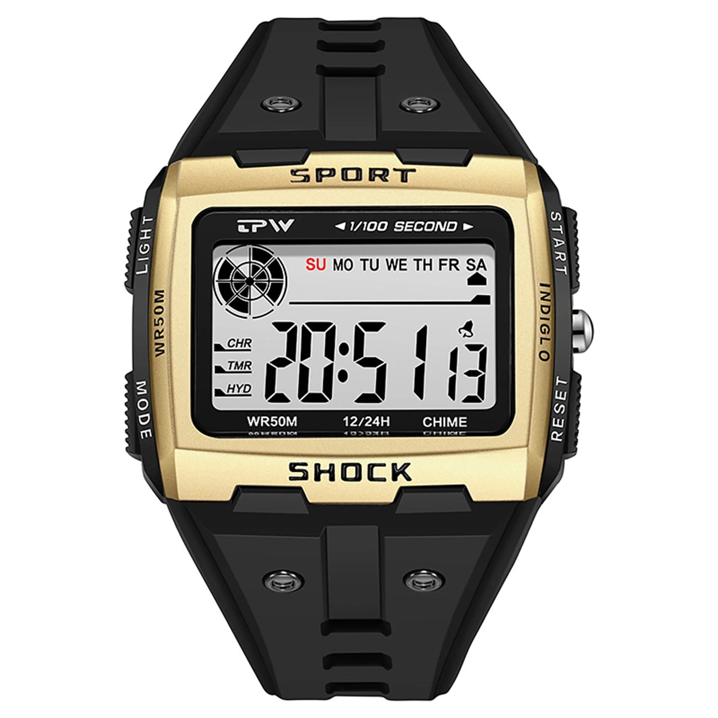 Waterproof Sports Wristwatch Multifunctional Student Alarm Clock Electronic Watch for Kids Boys Girls Gift Peaceful Pleasures Health and Wellness Silver