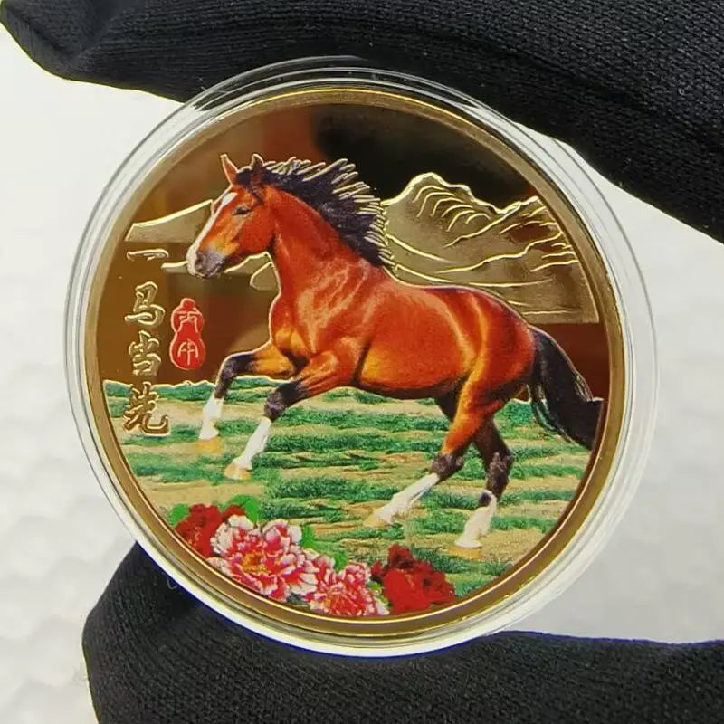 2026 Chinese New Year Horse Lucky Coin | 40mm Metal Collectible