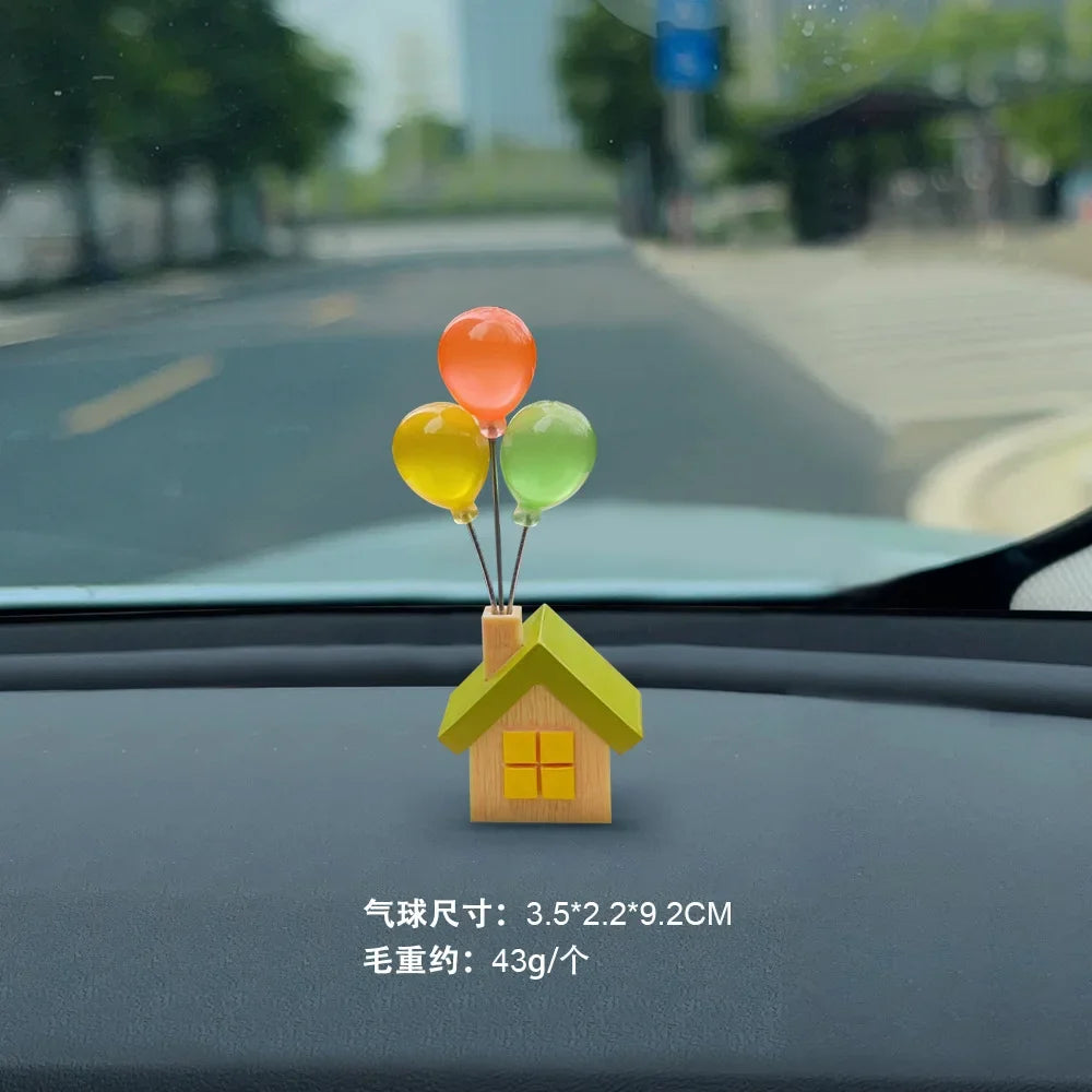 Mini Resin Turtle Car Dashboard Ornament | Cute DIY Decor