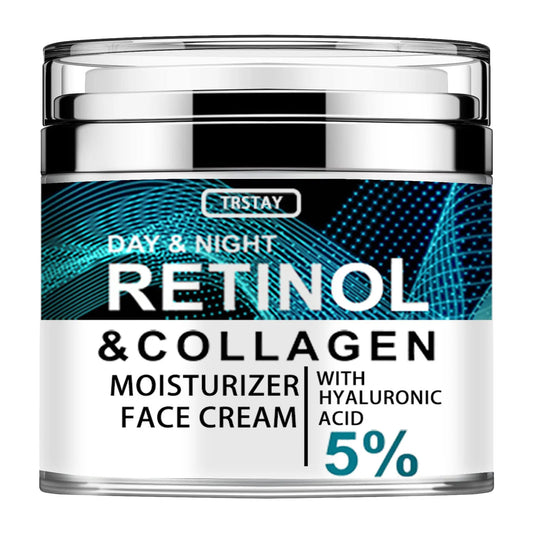 Collagen Retinol Hyaluronic Acid Cream, Retinol and Collagen Face Cream, Peaceful Pleasures Health and Wellness 15G
