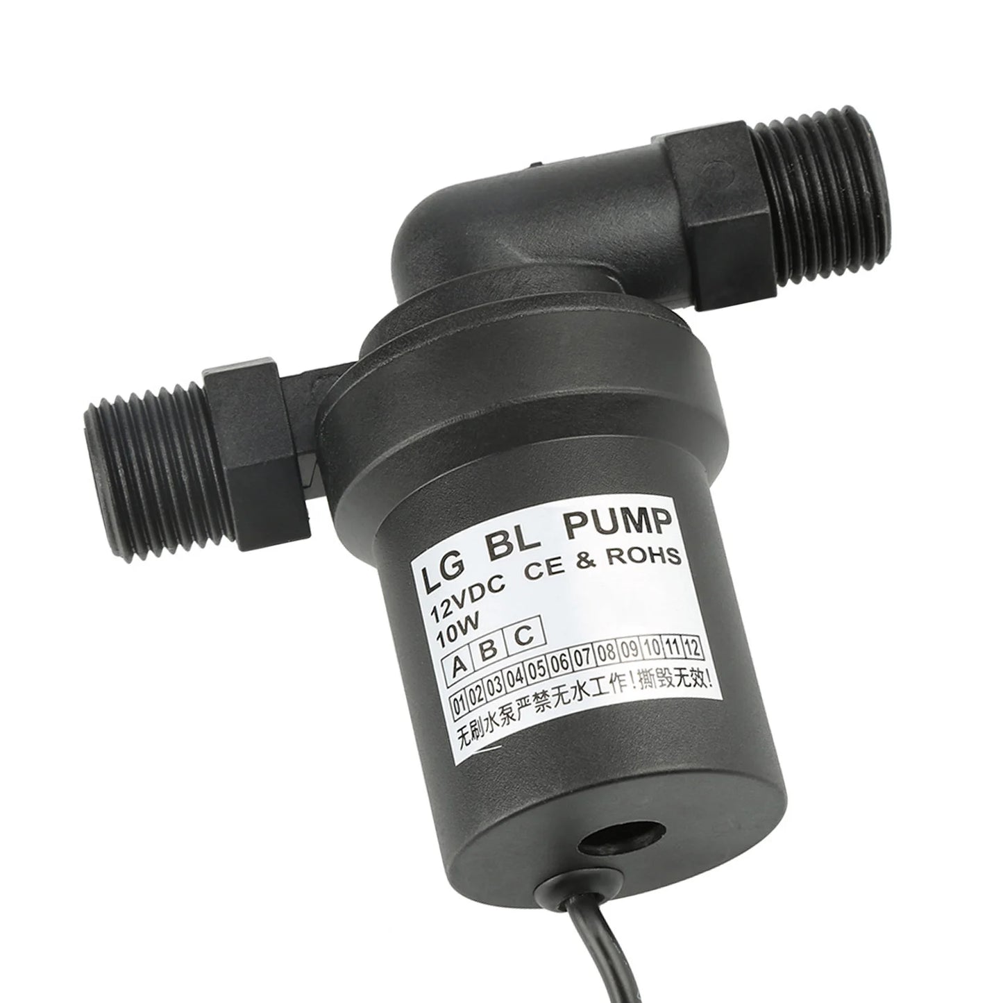 12V 10W Solar Temperature Water Pump DC Brushless Circulation Pumping
