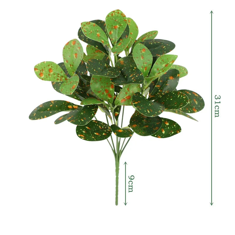 Artificial Silk Leaf Bundle – Fake Plants for Wedding & Home Decor