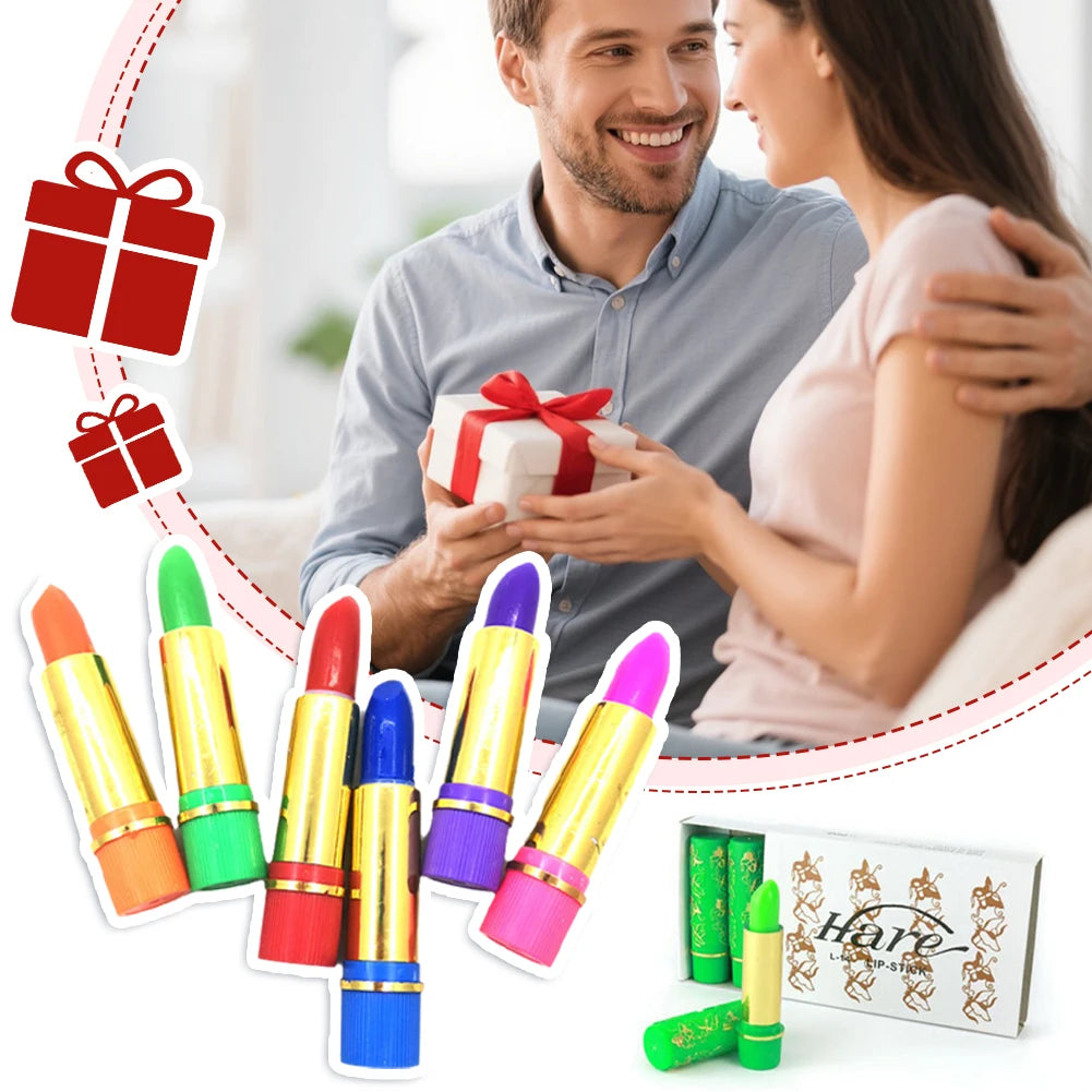 6-Pack Color-Changing Moisturizing Lipstick Set | Butterfly Tube