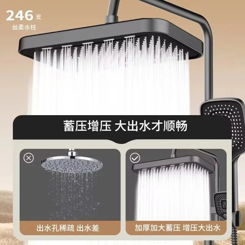36CM Rainfall Shower Head | High Pressure 360° Swivel Water Saving