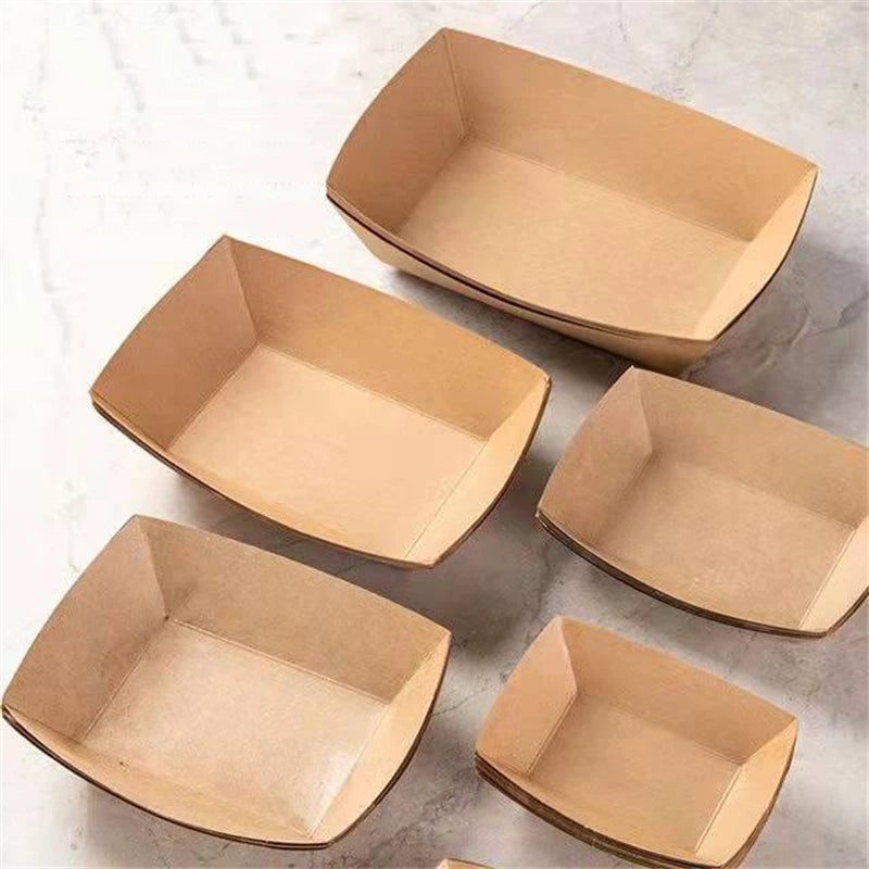 50pcShushi Wood Boat Natural Bamboo Disposable Kayak Salad Dessert Pine Cake Boat Snack Bowl Mat Sushi Plate Tray Party Supplies Peaceful Pleasures Health and Wellness 1--12.5X9CM 50pcs