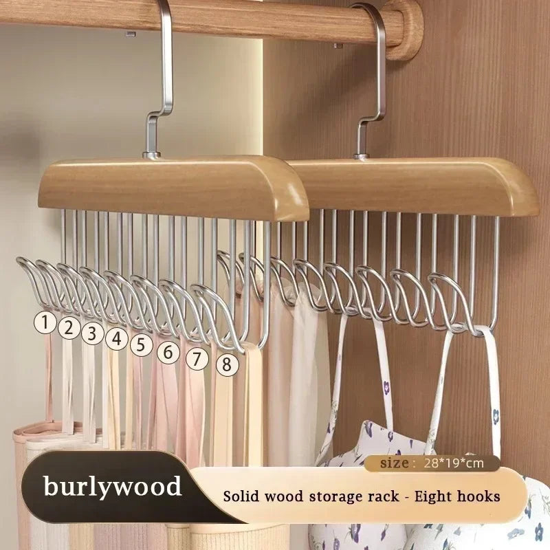 Wooden Belt Rack Women Storage Hangers for Clothes Case Home Wardrobe Accessories Supplly Scarf Organizer Men Tie Belt Hangers Peaceful Pleasures Health and Wellness Light Yellow United States