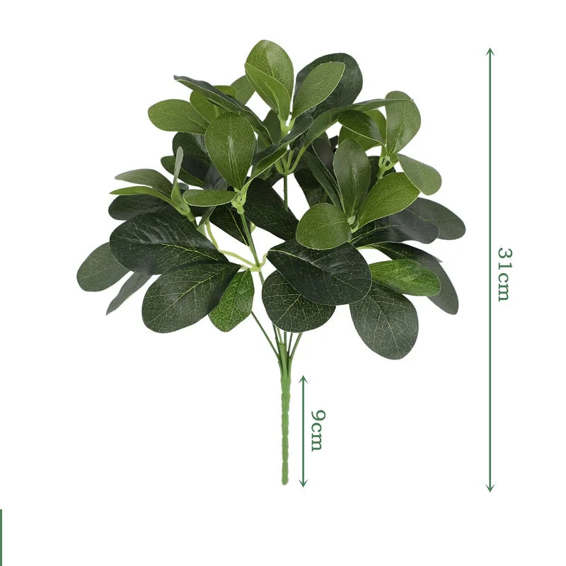 Artificial Silk Leaf Bundle – Fake Plants for Wedding & Home Decor