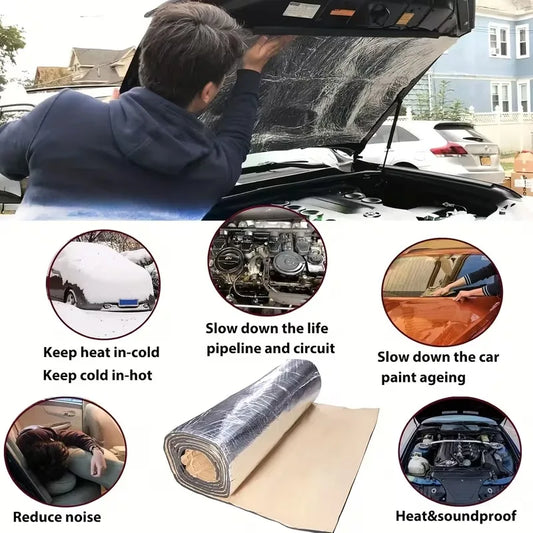 Closed Cell Foam Car Sound Deadener & Heat Insulation Mat Sound Deadener Mat Peaceful Pleasures Health and Wellness
