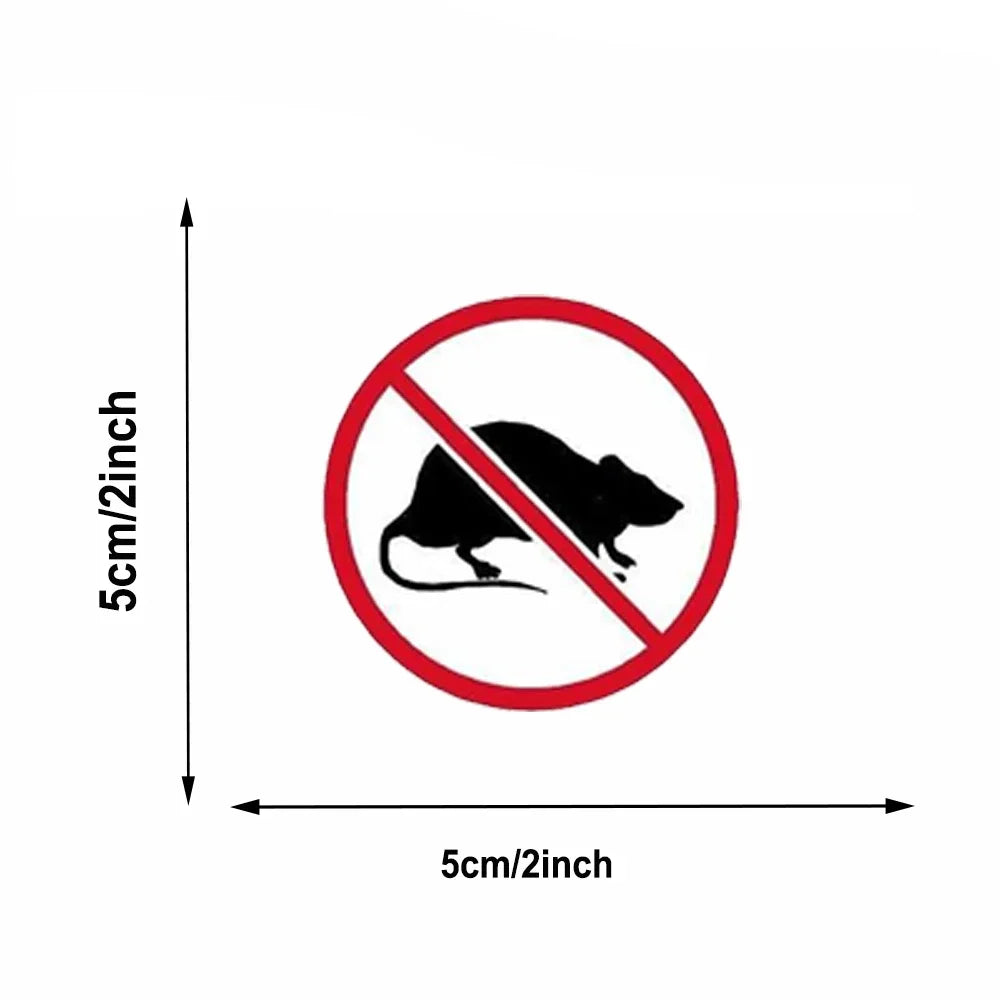 6Pcs 2inch No Rats Sticker And Decal for Decal Car Windows Peaceful Pleasures Health and Wellness
