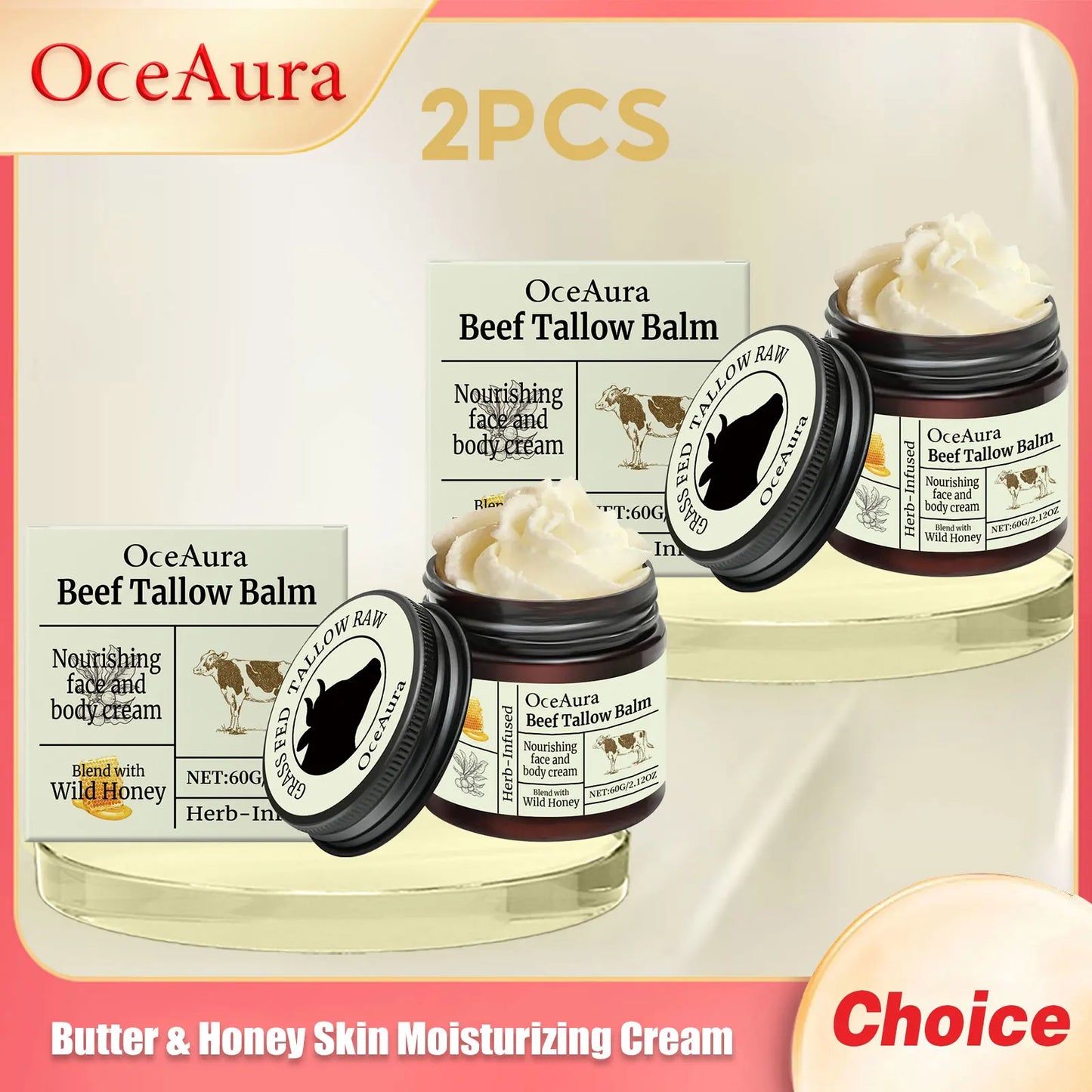OceAura Butter & Honey Facial Moisturizing Cream 60g