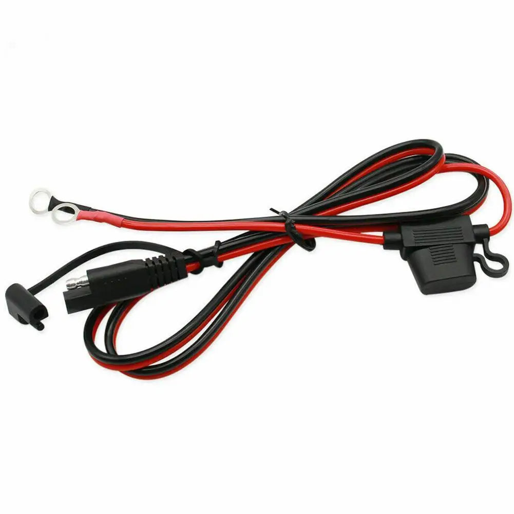 Motorcycle Battery Charger Adapter with SAE Extension Cable Peaceful Pleasures Health and Wellness
