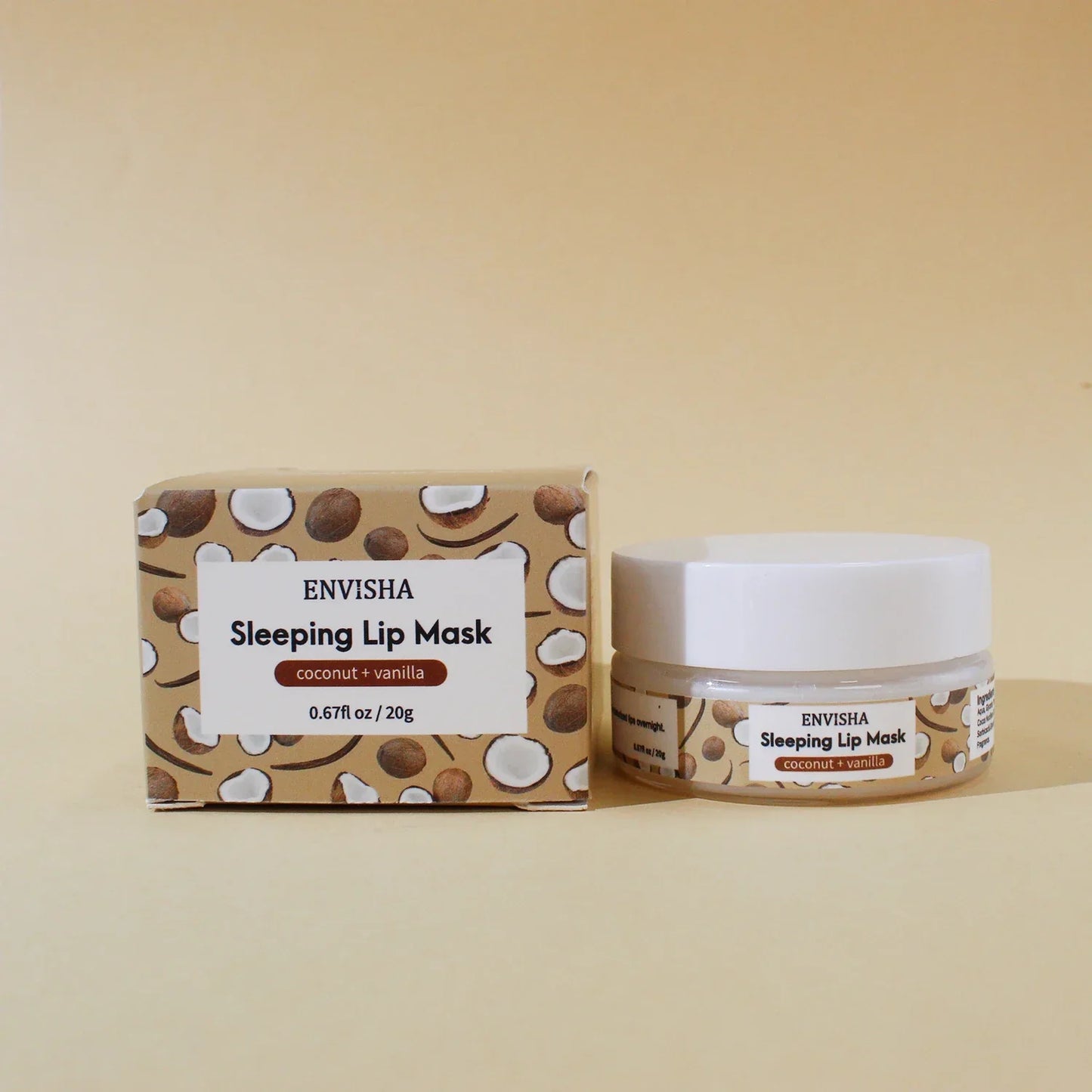 ENVISHA Mango Lip Sleep Mask – Moisturizing Overnight Lip Treatment